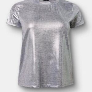 Torrid Shimmering Silver Blouse